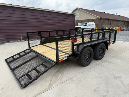 New 2026 Nolan 7X12 Landscape Utility Trailer w/2ft Mesh 7K