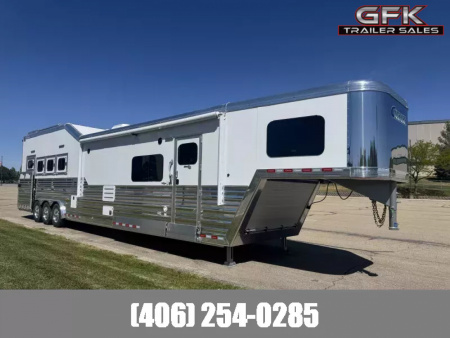 New 2026 Cimarron 4 Horse Side Load with 17'9  Living Quarter by Outlaw Conversions