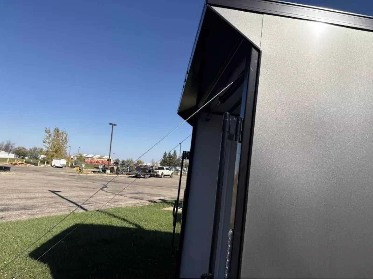 New 2026 Aero Trailers 8.5X18TA52 CHARCOAL  Cargo / Enclosed Trailer BLACKOUT