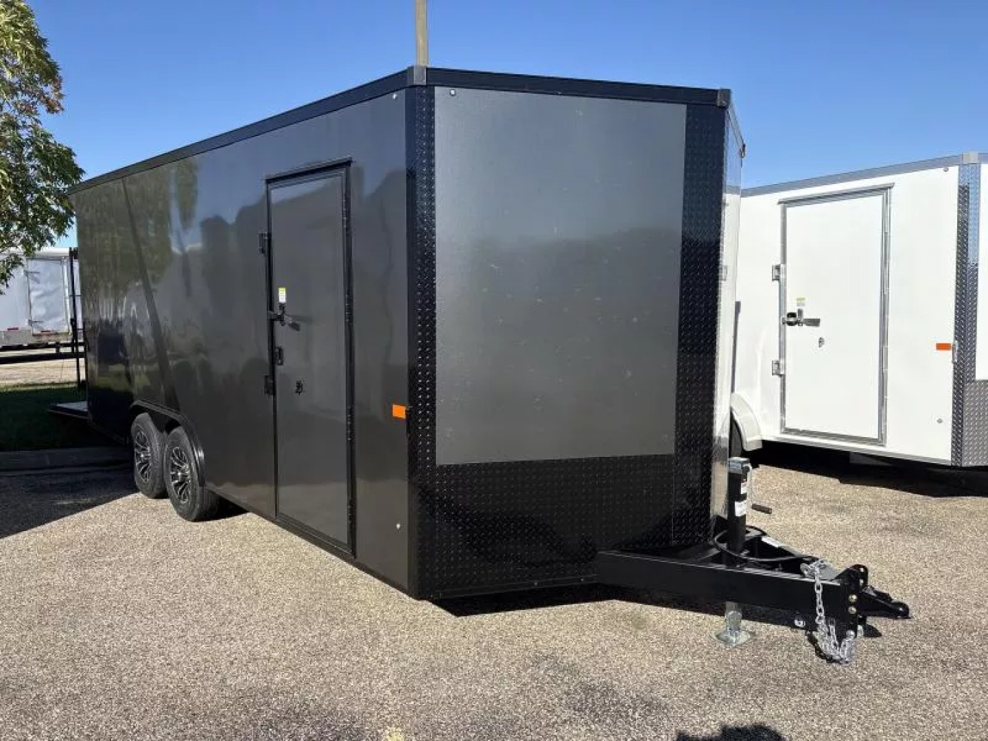 New 2026 Aero Trailers 8.5X18TA52 CHARCOAL  Cargo / Enclosed Trailer BLACKOUT
