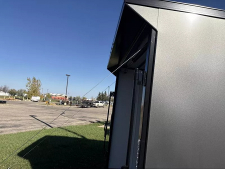 New 2026 Aero Trailers 8.5X18TA52 CHARCOAL  Cargo / Enclosed Trailer BLACKOUT