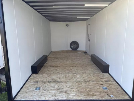 New 2026 Aero Trailers 8.5X18TA52 CHARCOAL  Cargo / Enclosed Trailer BLACKOUT