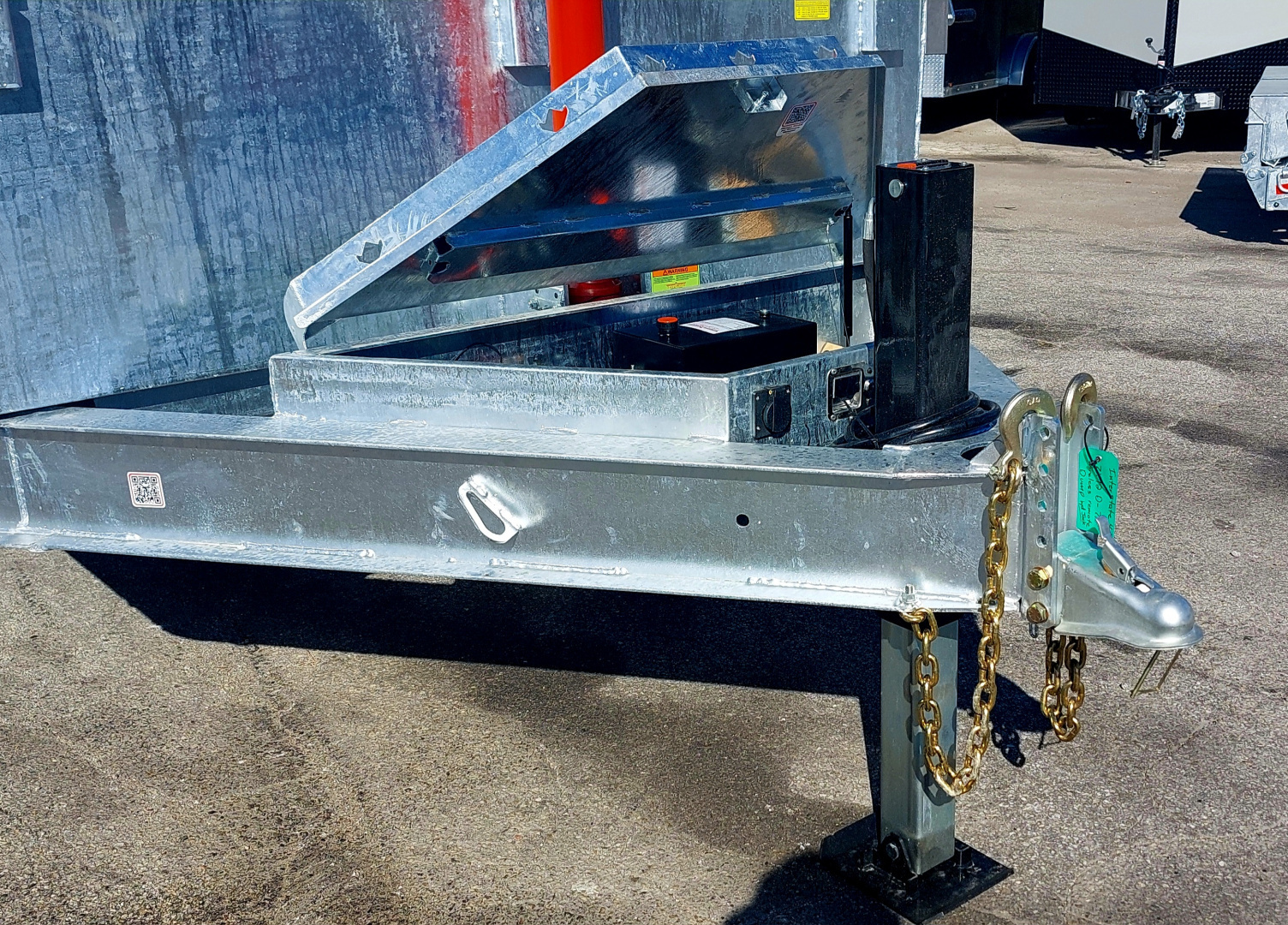 New 7 X 12 GALVANIZED DUMP HYDRAULIC JACK 7 K AXLES SPARE INCLUDED