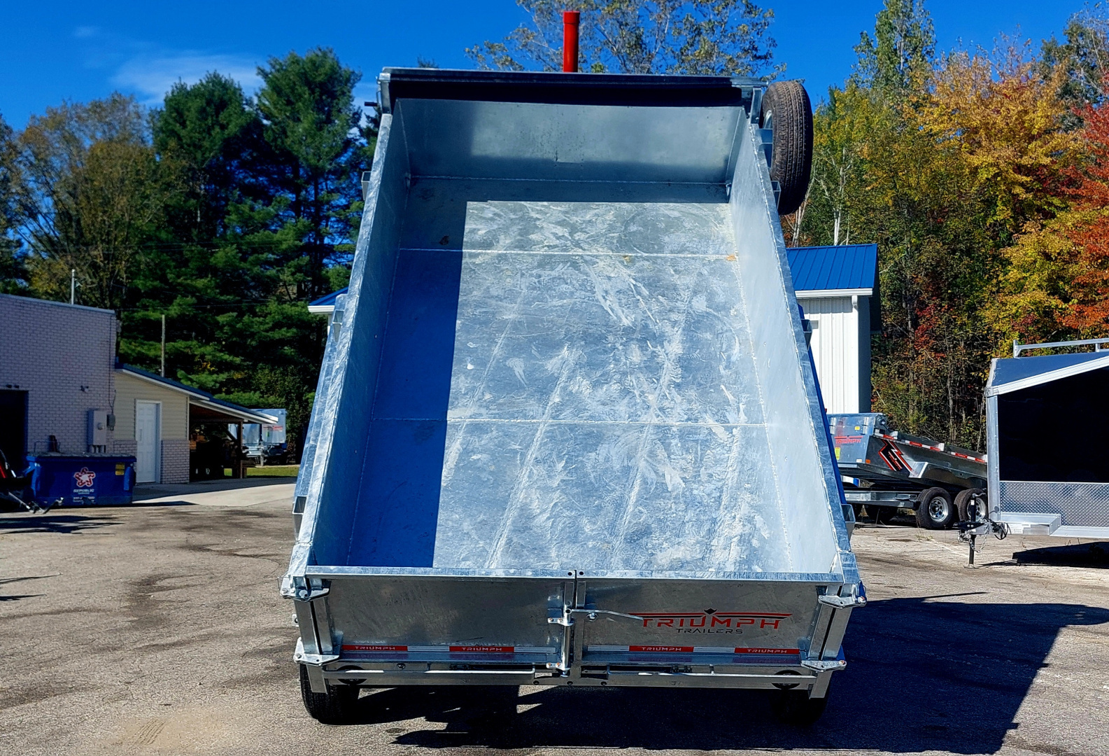New 7 X 12 GALVANIZED DUMP HYDRAULIC JACK 7 K AXLES SPARE INCLUDED