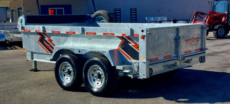 New 7 X 12 GALVANIZED DUMP HYDRAULIC JACK 7 K AXLES SPARE INCLUDED
