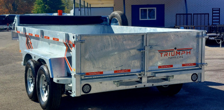 New 7 X 12 GALVANIZED DUMP HYDRAULIC JACK 7 K AXLES SPARE INCLUDED