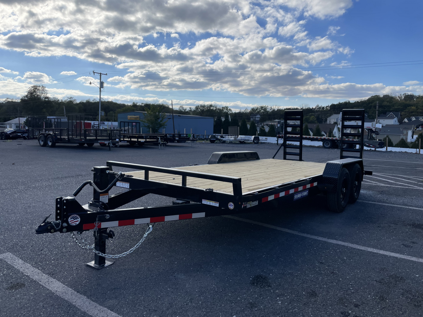 New 2026 Sure-Trac 82"x16+2 14K Equipment Trailer