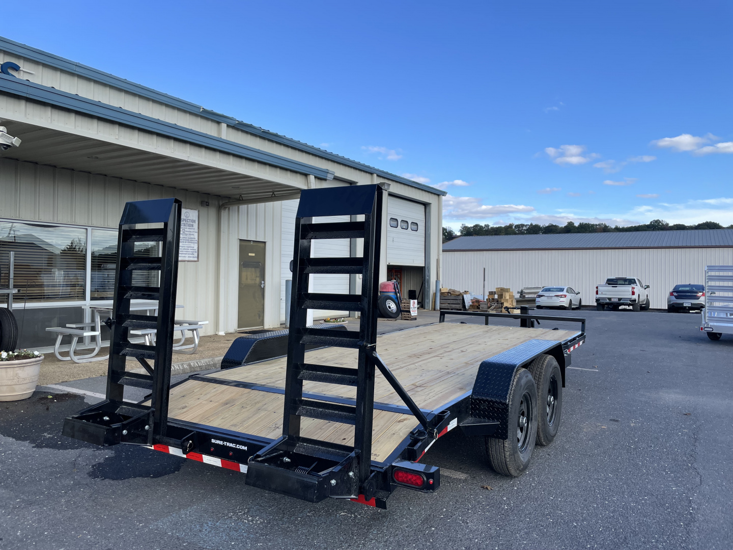 New 2026 Sure-Trac 82"x16+2 14K Equipment Trailer
