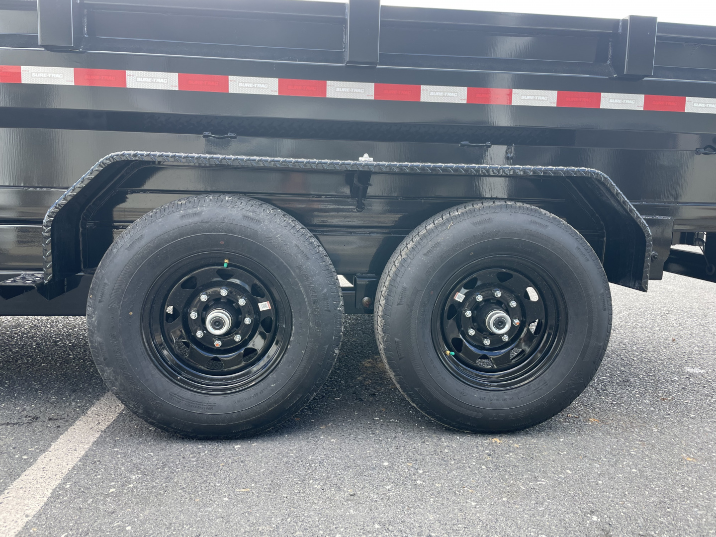 New 2026 Sure-Trac 7X14 Gooseneck Dump Trailer with Hydraulic Jacks & 7 Gauge Floor