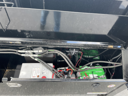 New 2026 Sure-Trac 7X14 Gooseneck Dump Trailer with Hydraulic Jacks & 7 Gauge Floor