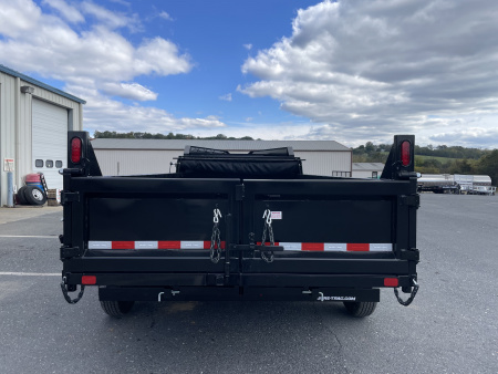 New 2026 Sure-Trac 7X14 Gooseneck Dump Trailer with Hydraulic Jacks & 7 Gauge Floor