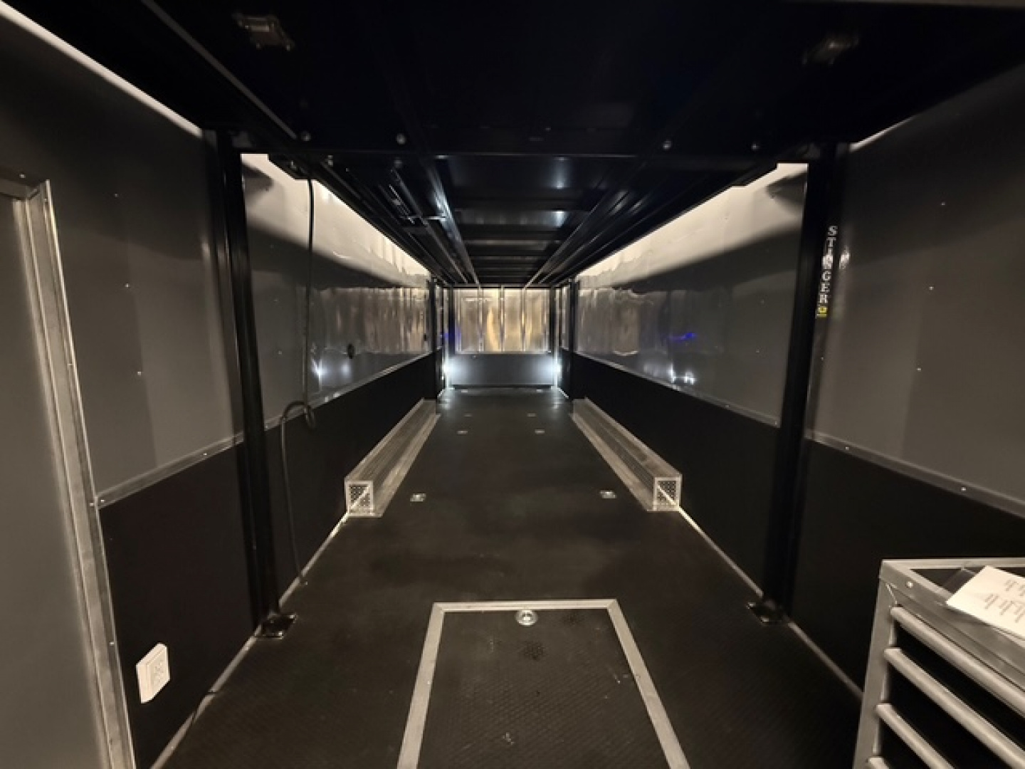 Used 2023 VINTAGE 8X34 STACKER RACE TRAILER