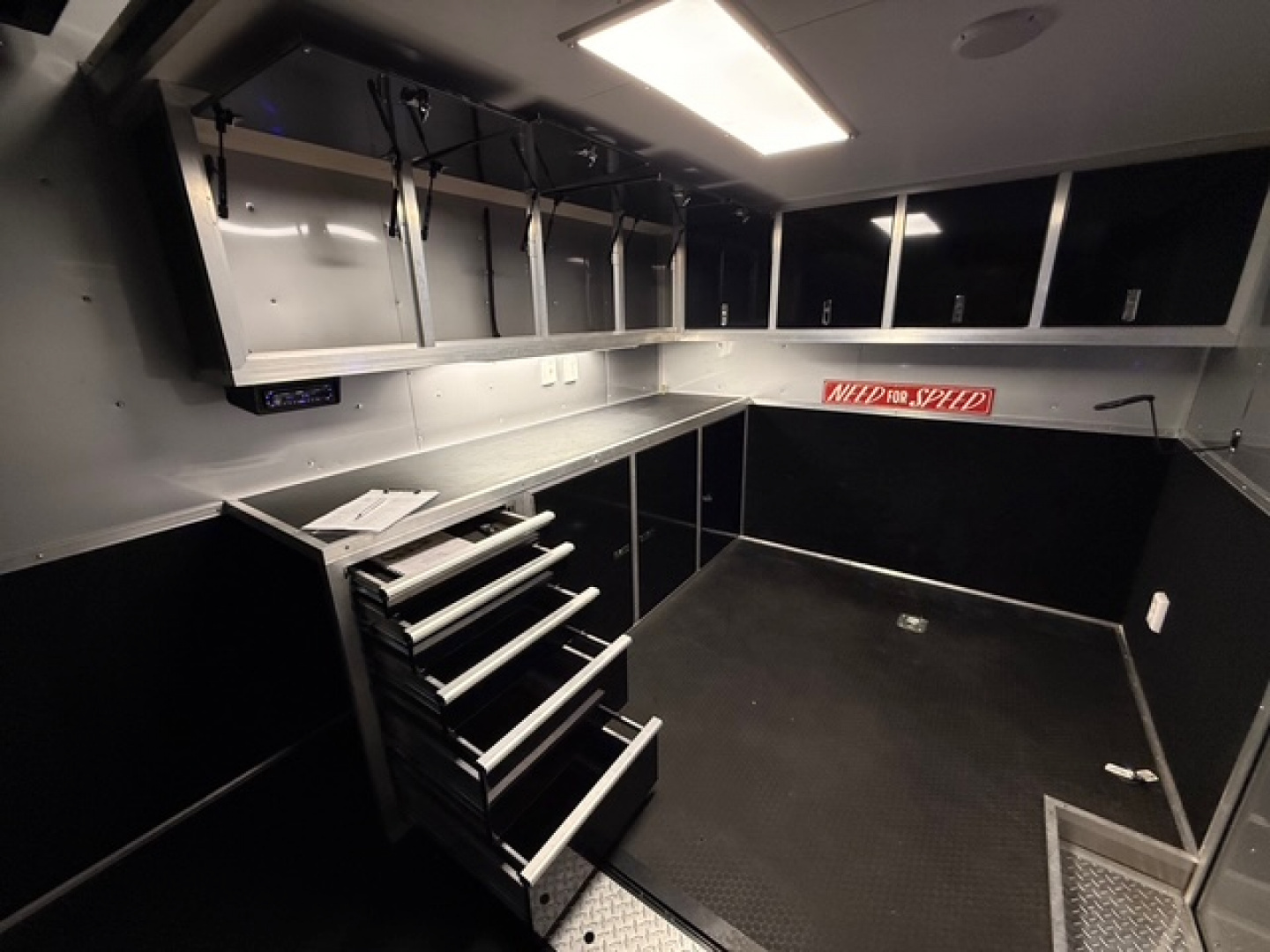 Used 2023 VINTAGE 8X34 STACKER RACE TRAILER