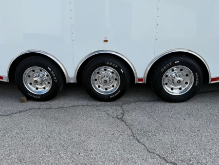 Used 2023 VINTAGE 8X34 STACKER RACE TRAILER