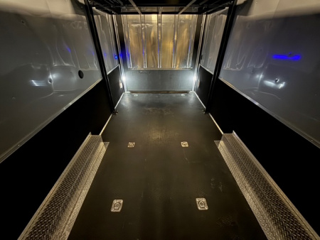 Used 2023 VINTAGE 8X34 STACKER RACE TRAILER