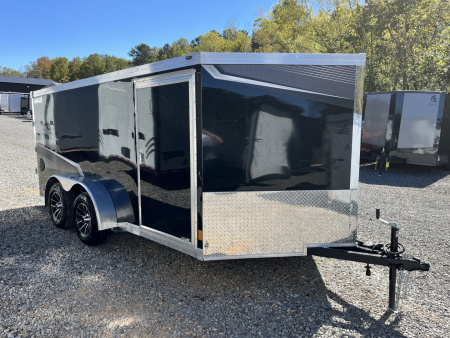 New 2026 Haulmark 7x14 Low Hauler Motorcycle Trailer, Finished Interior