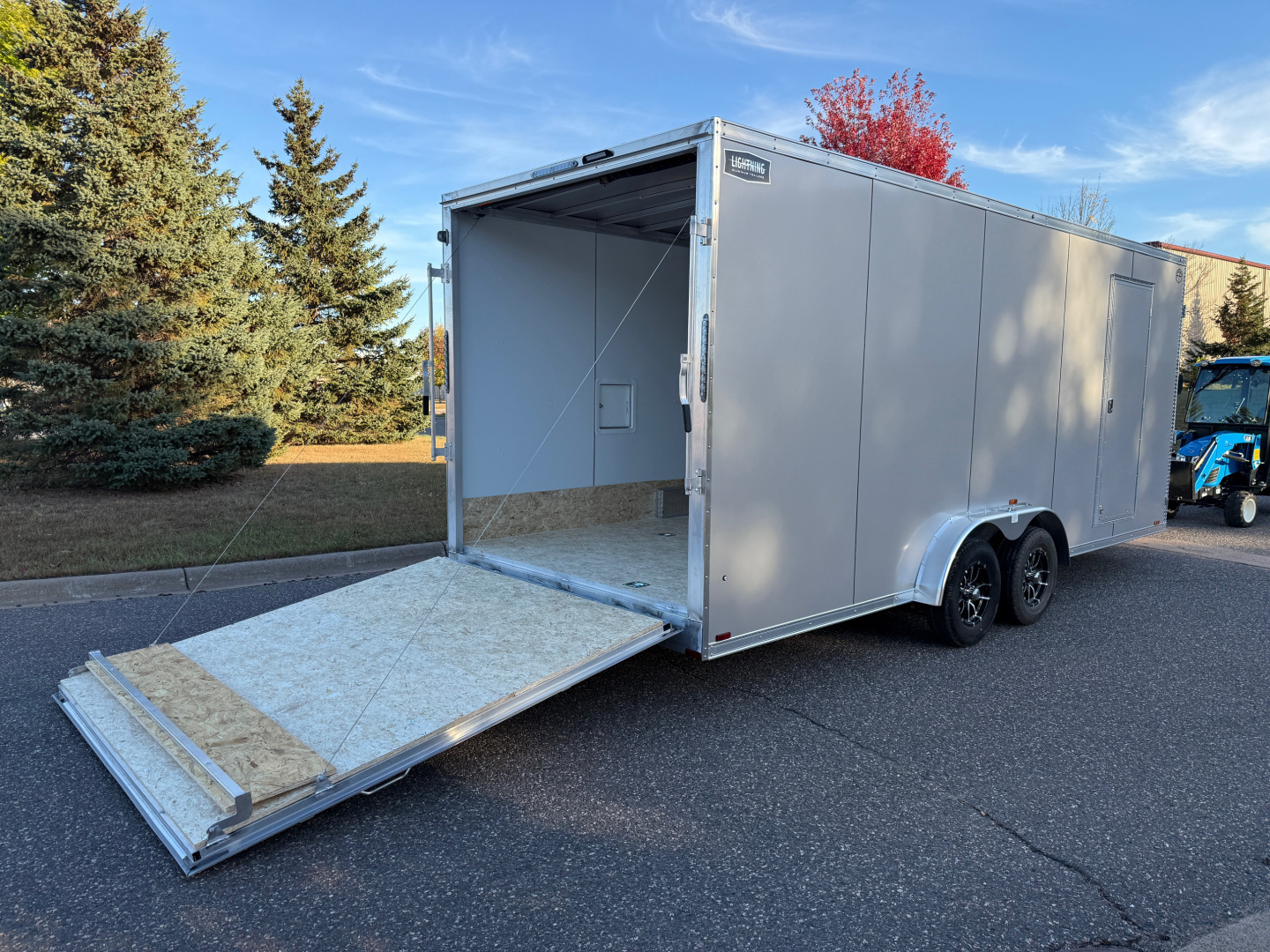 New 2026 Lightning Trailers LTFES720TA 7.5 Snowmobile Trailer