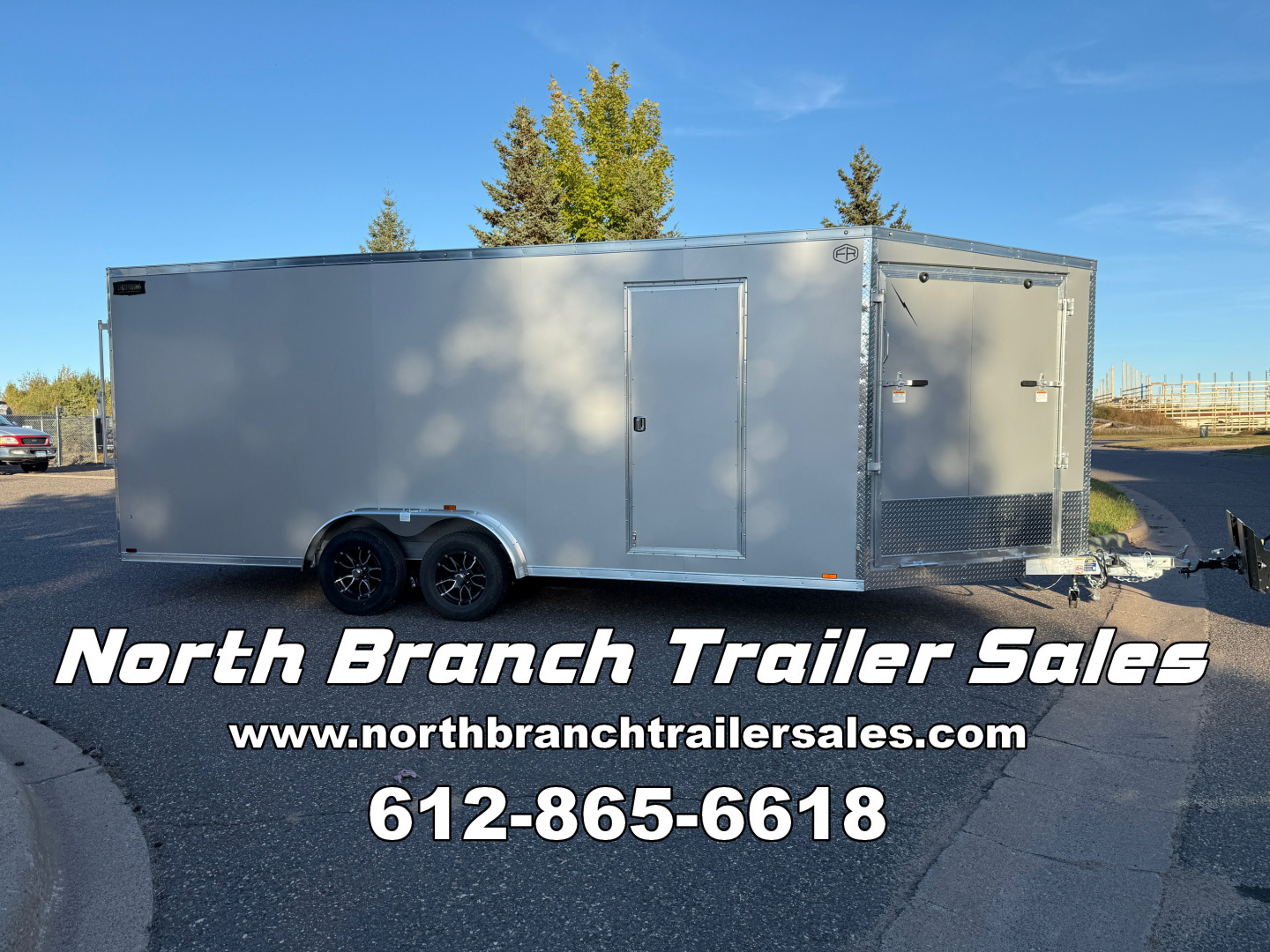 New 2026 Lightning Trailers LTFES720TA 7.5 Snowmobile Trailer