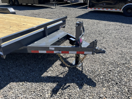 New 2026 Triple Crown Trailers 7X20 Equipment Trailer, - Swing Ramps, Beavertail, 16K GVWR