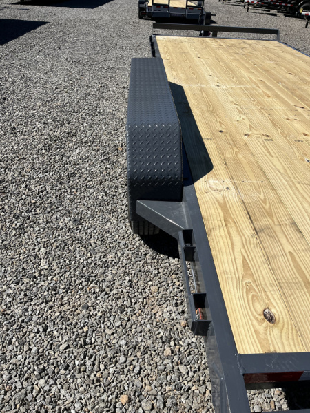 New 2026 Triple Crown Trailers 7X20 Equipment Trailer, - Swing Ramps, Beavertail, 16K GVWR