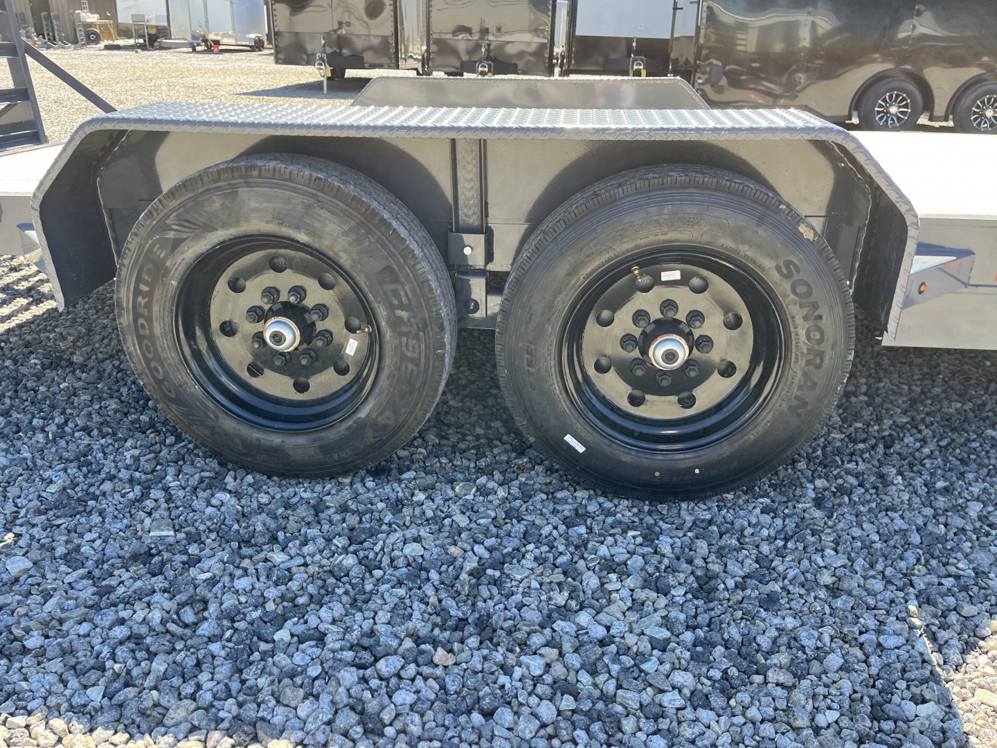 New 2026 Triple Crown Trailers 7X20 Equipment Trailer, - Swing Ramps, Beavertail, 16K GVWR