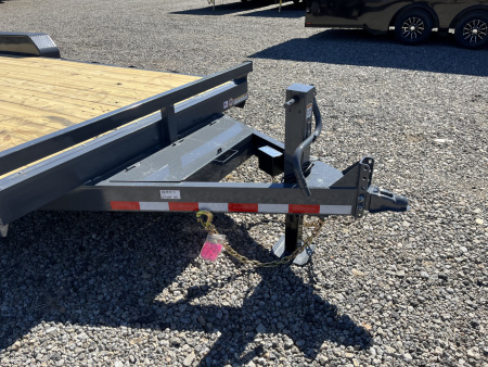 New 2026 Triple Crown Trailers 7X20 Equipment Trailer, - Swing Ramps, Beavertail, 16K GVWR