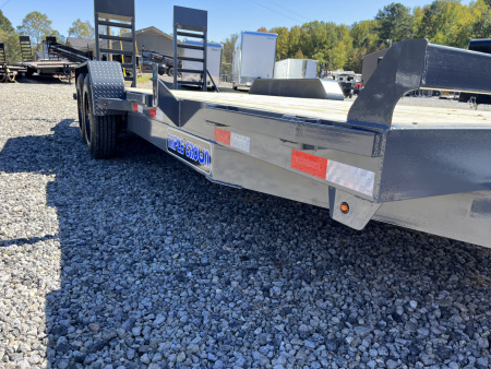 New 2026 Triple Crown Trailers 7X20 Equipment Trailer, - Swing Ramps, Beavertail, 16K GVWR