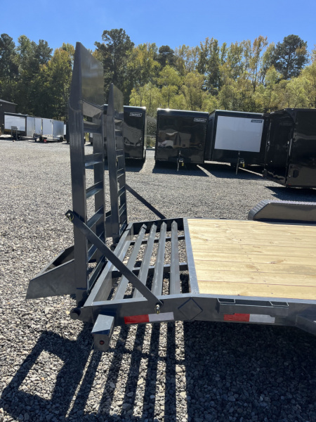 New 2026 Triple Crown Trailers 7X20 Equipment Trailer, - Swing Ramps, Beavertail, 16K GVWR