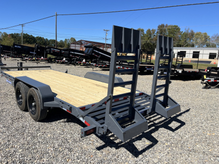 New 2026 Triple Crown Trailers 7X20 Equipment Trailer, - Swing Ramps, Beavertail, 16K GVWR