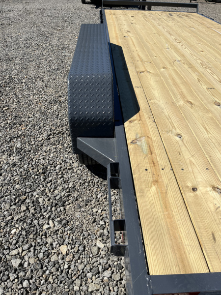 New 2026 Triple Crown Trailers 7X20 Equipment Trailer, - Swing Ramps, Beavertail, 16K GVWR