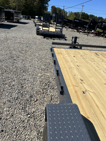 New 2026 Triple Crown Trailers 7X20 Equipment Trailer, - Swing Ramps, Beavertail, 16K GVWR