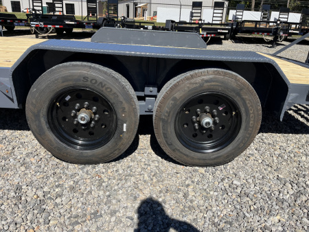 New 2026 Triple Crown Trailers 7X20 Equipment Trailer, - Swing Ramps, Beavertail, 16K GVWR