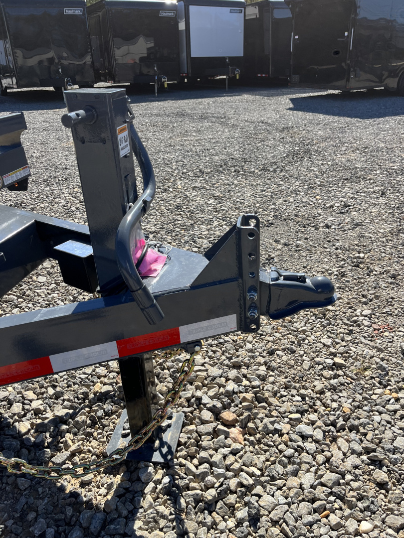 New 2026 Triple Crown Trailers 7X20 Equipment Trailer, - Swing Ramps, Beavertail, 16K GVWR