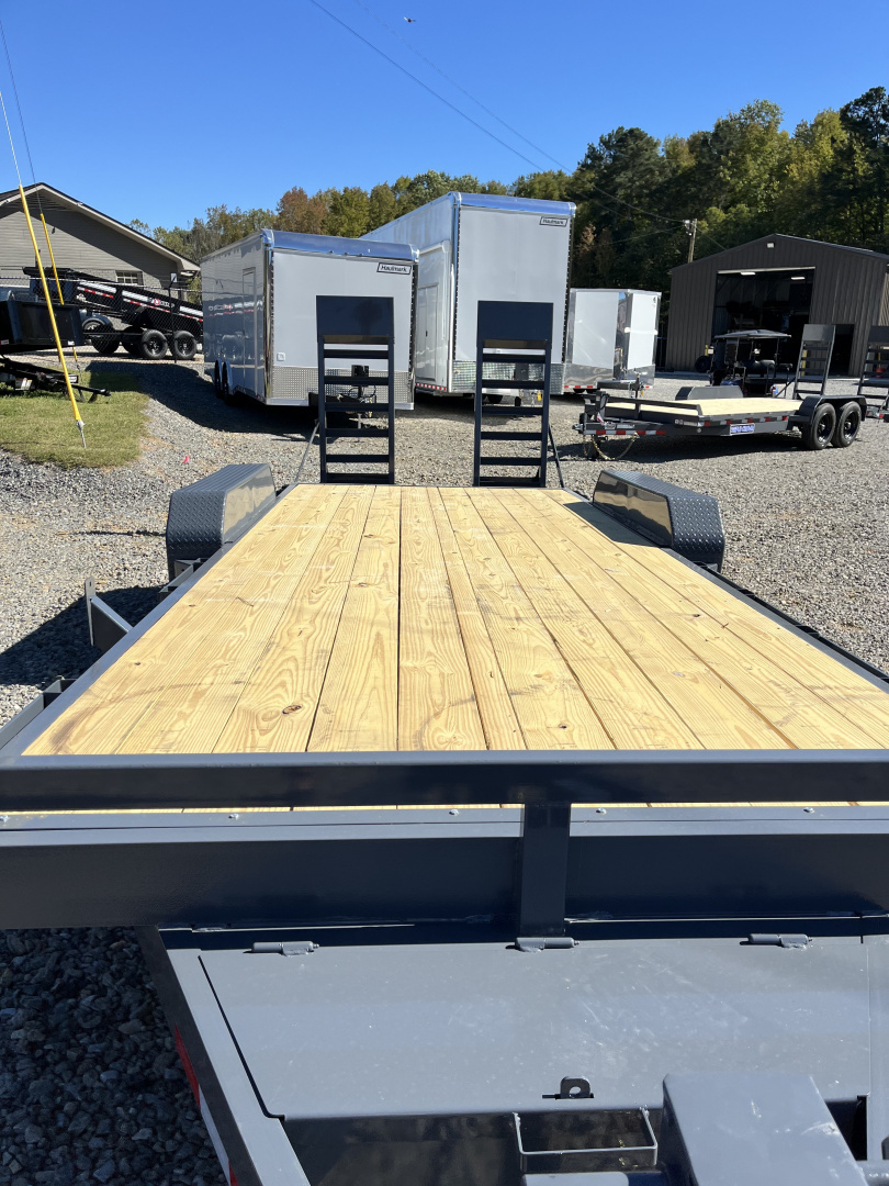 New 2026 Triple Crown Trailers 7X20 Equipment Trailer, - Swing Ramps, Beavertail, 16K GVWR