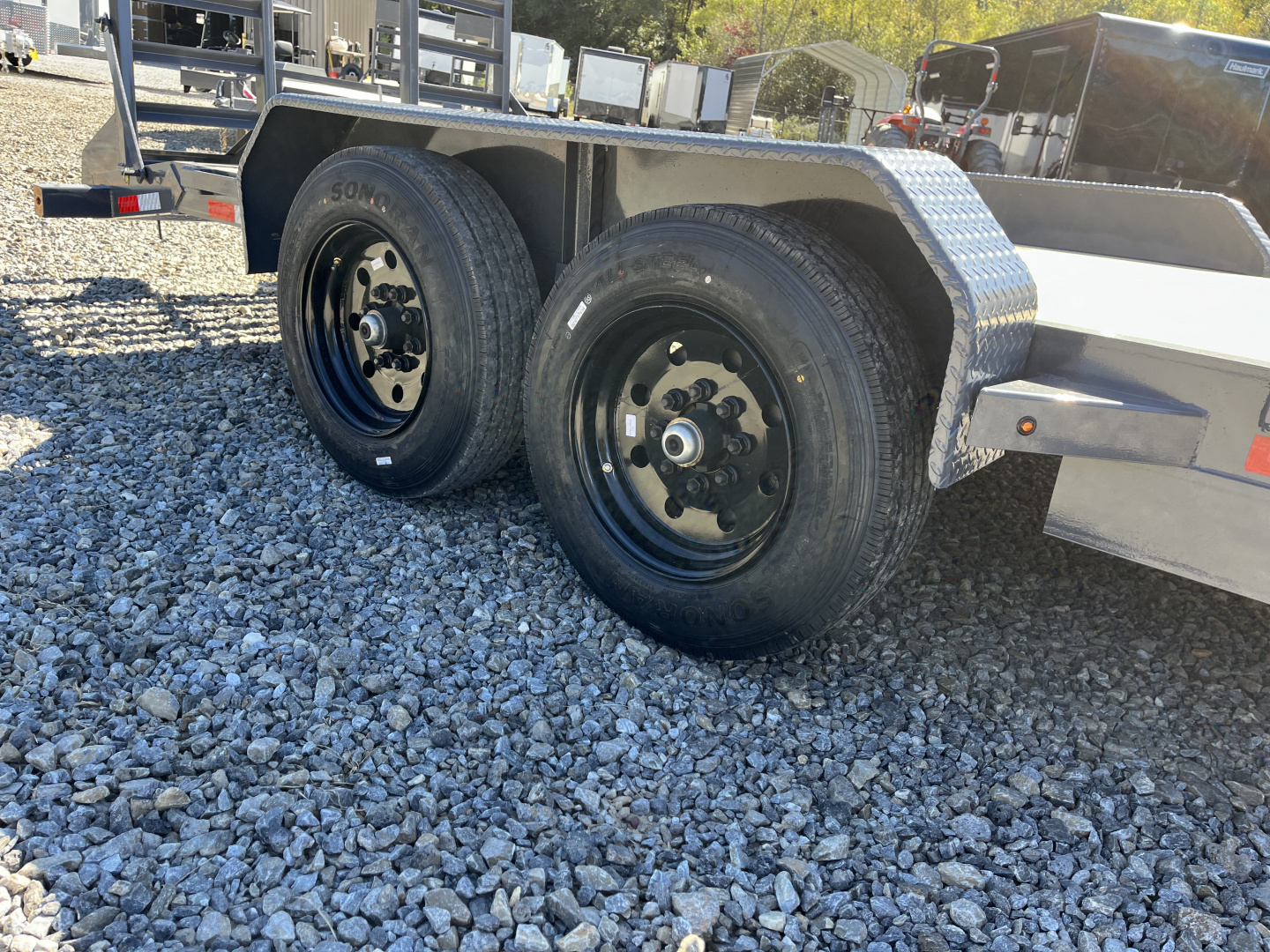 New 2026 Triple Crown Trailers 7X20 Equipment Trailer, - Swing Ramps, Beavertail, 16K GVWR