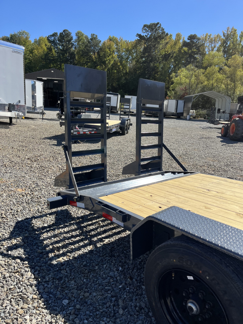 New 2026 Triple Crown Trailers 7X20 Equipment Trailer, - Swing Ramps, Beavertail, 16K GVWR