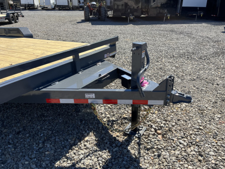 New 2026 Triple Crown Trailers 7X20 Equipment Trailer, - Swing Ramps, Beavertail, 16K GVWR