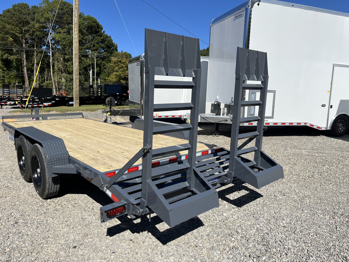 New 2026 Triple Crown Trailers 7X20 Equipment Trailer, - Swing Ramps, Beavertail, 16K GVWR