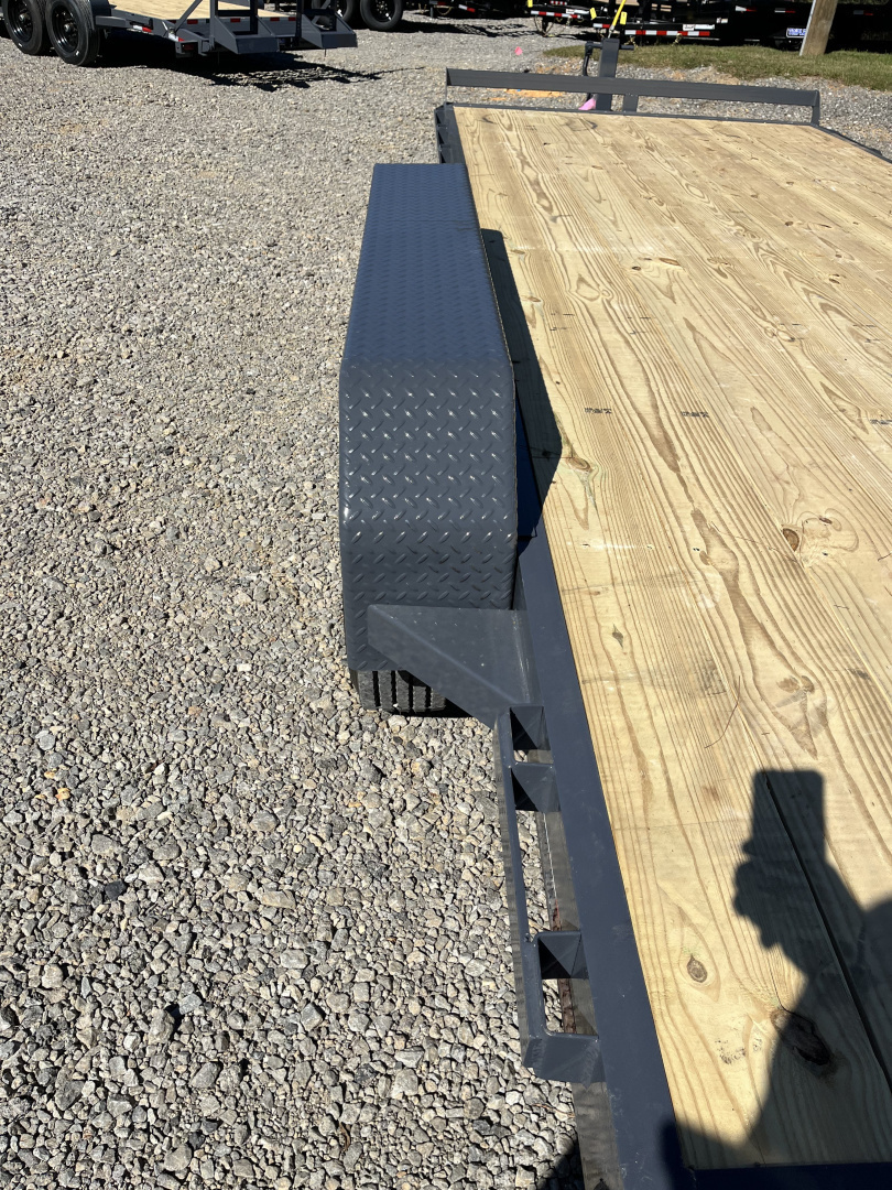 New 2026 Triple Crown Trailers 7X20 Equipment Trailer, - Swing Ramps, Beavertail, 16K GVWR