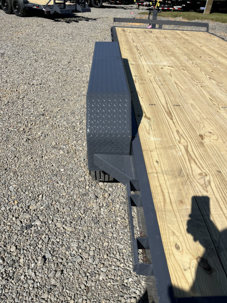 New 2026 Triple Crown Trailers 7X20 Equipment Trailer, - Swing Ramps, Beavertail, 16K GVWR