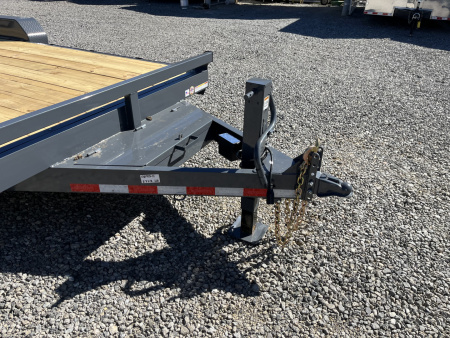 New 2026 Triple Crown Trailers 7X18 Equipment Trailer, - Swing Ramps, Beavertail, 16K GVWR