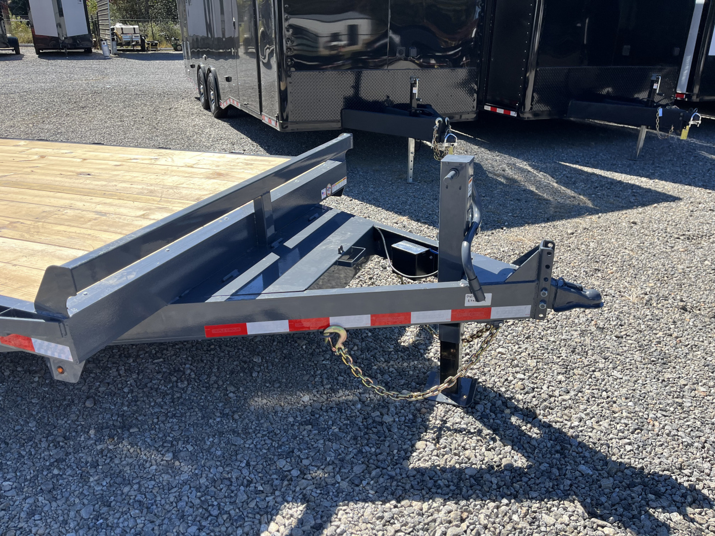 New 2026 Triple Crown Trailers 7X24 Equipment Trailer, - Swing Ramps, Beavertail, 16K GVWR