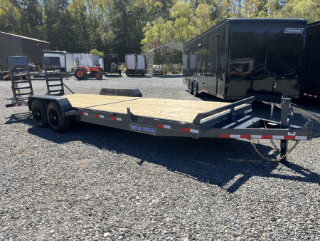 New 2026 Triple Crown Trailers 7X24 Equipment Trailer, - Swing Ramps, Beavertail, 16K GVWR