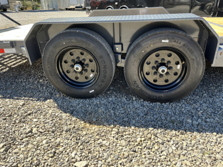 New 2026 Triple Crown Trailers 7X24 Equipment Trailer, - Swing Ramps, Beavertail, 16K GVWR