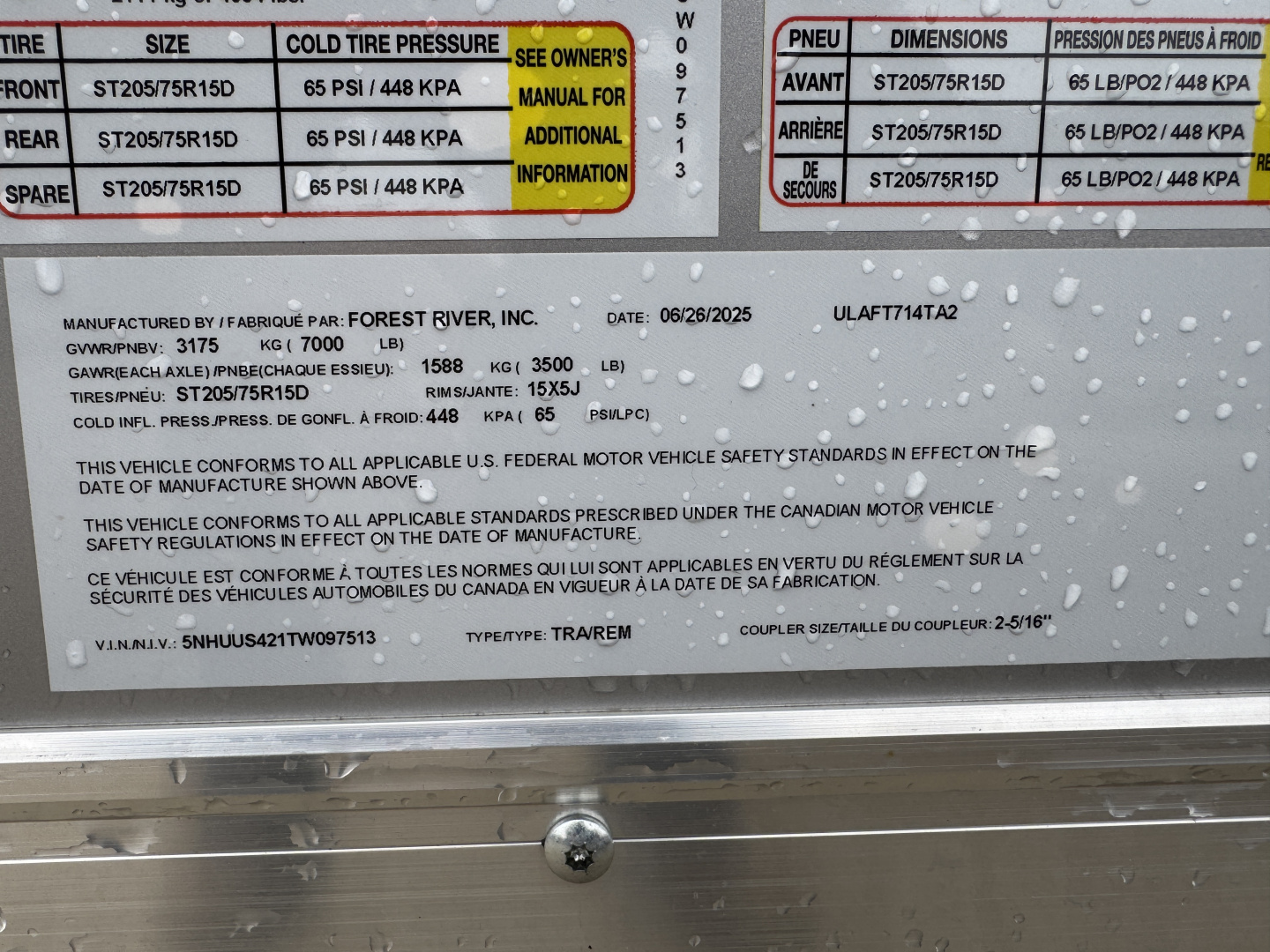 New 2026 US Cargo ULAFT714 Cargo / Enclosed Trailer