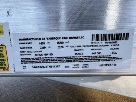 New 2026 H&H Trailers EXA20-10k Tilt Trailer