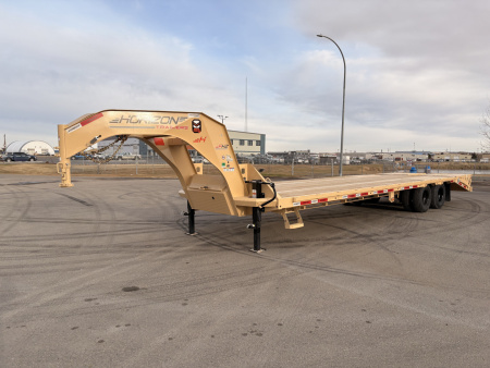 New 2026 Horizon Trailers FHZ 102''X 30' LOW-PRO GOOSE W/ MOUNTAIN RAMPS 25000 GVWR Flatbed Trailer