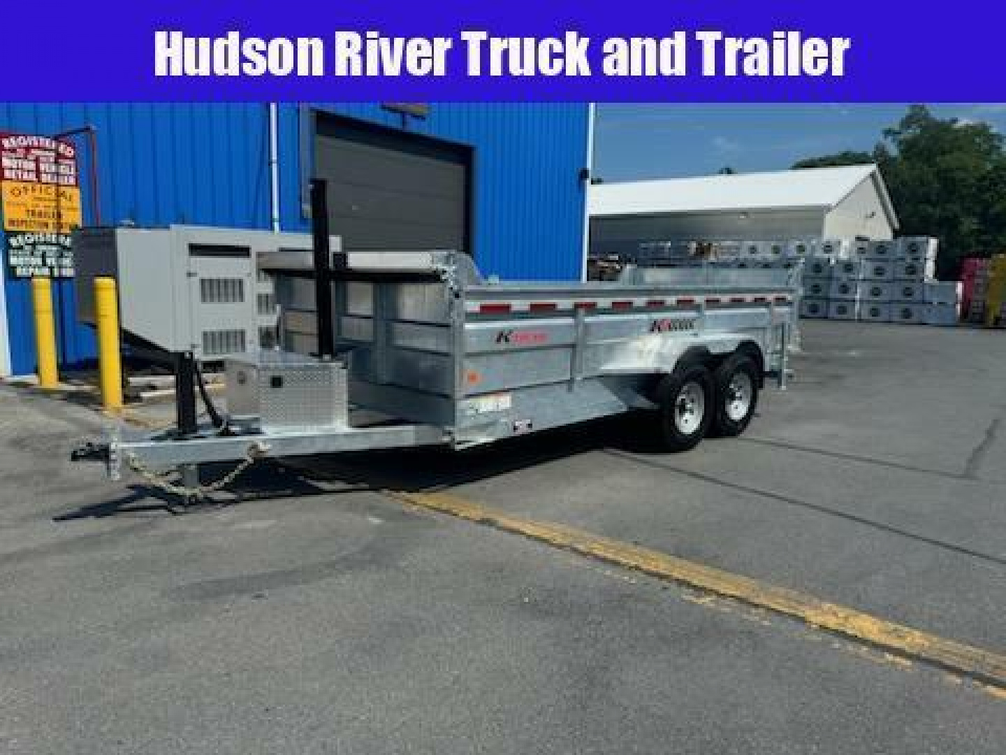 New 2024 K-Trail D8216-141 7X16 TA Dump Trailer