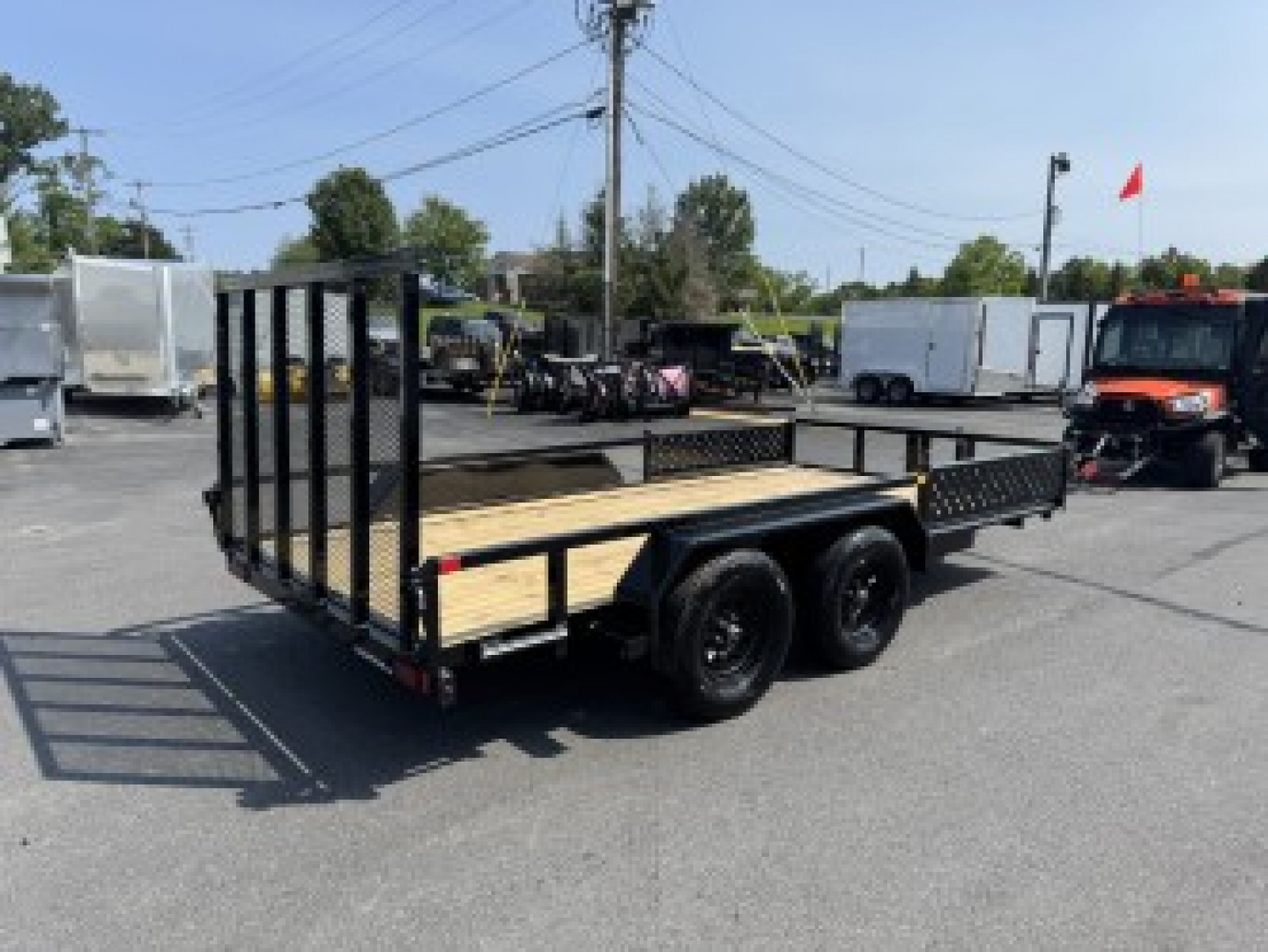 New 2025 Cam Superline STPATV8214-BP-070 7X14 TA Utility Trailer