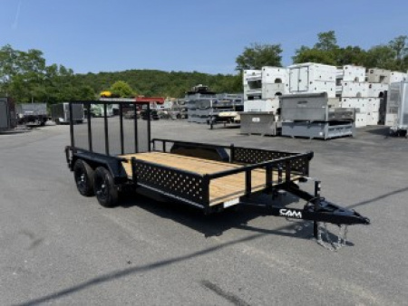 New 2025 Cam Superline STPATV8214-BP-070 7X14 TA Utility Trailer